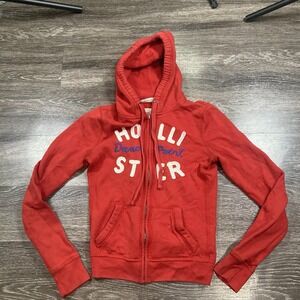Hollister Red Hoodie Sweatshirt